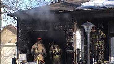 WEB EXTRA: Firefighters On The Scene Of Tulsa House Fire