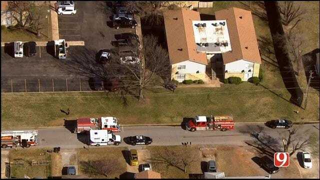 WEB EXTRA: SkyNews 9 Flies Over Shooting At NW OKC Apartment Complex