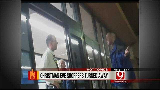 Hot Topics: Angry Christmas Eve Shoppers
