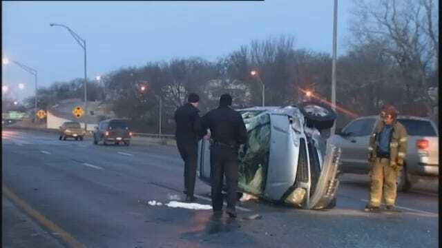WEB EXTRA: Video From Sand Springs Expressway Crash