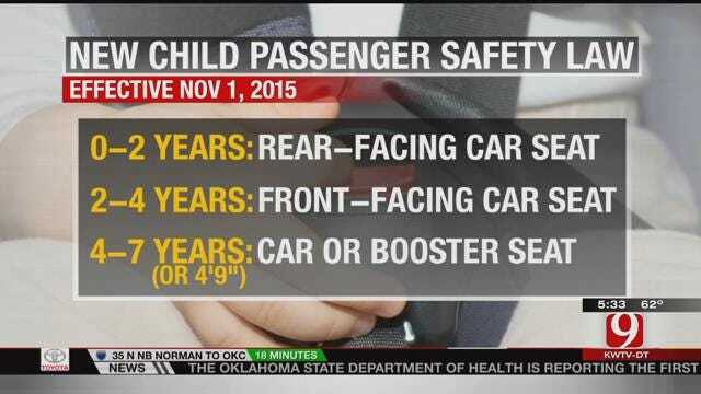 New Car Seat Law To Take Effect In Oklahoma On Nov. 1