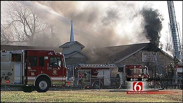 Christmas Eve Fire Guts North Tulsa Church