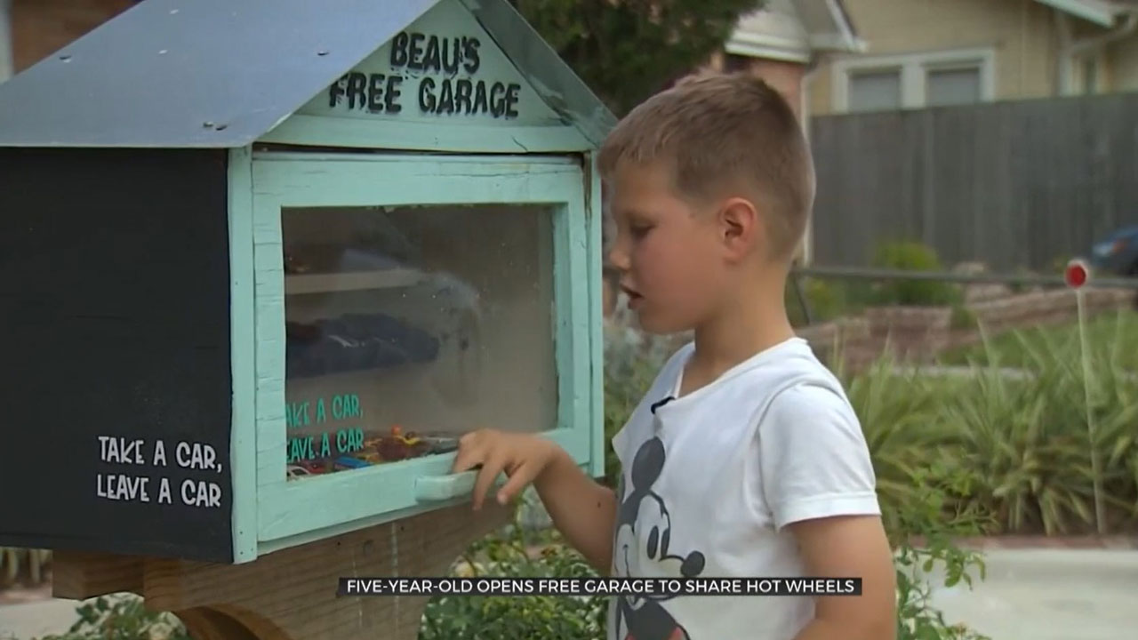 5-Year-Old Opens Free Garage To Share Hot Wheels