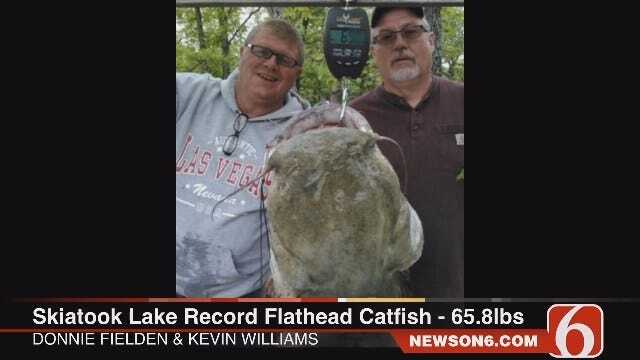 Angler Reels In Record Skiatook Lake Catfish For Second Time