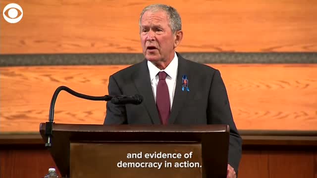 WATCH: President Bush Speaks At Rep. John Lewis' Funeral