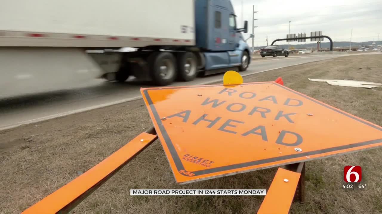 Major I-244 Project To Start Monday, Delays Likely For Drivers