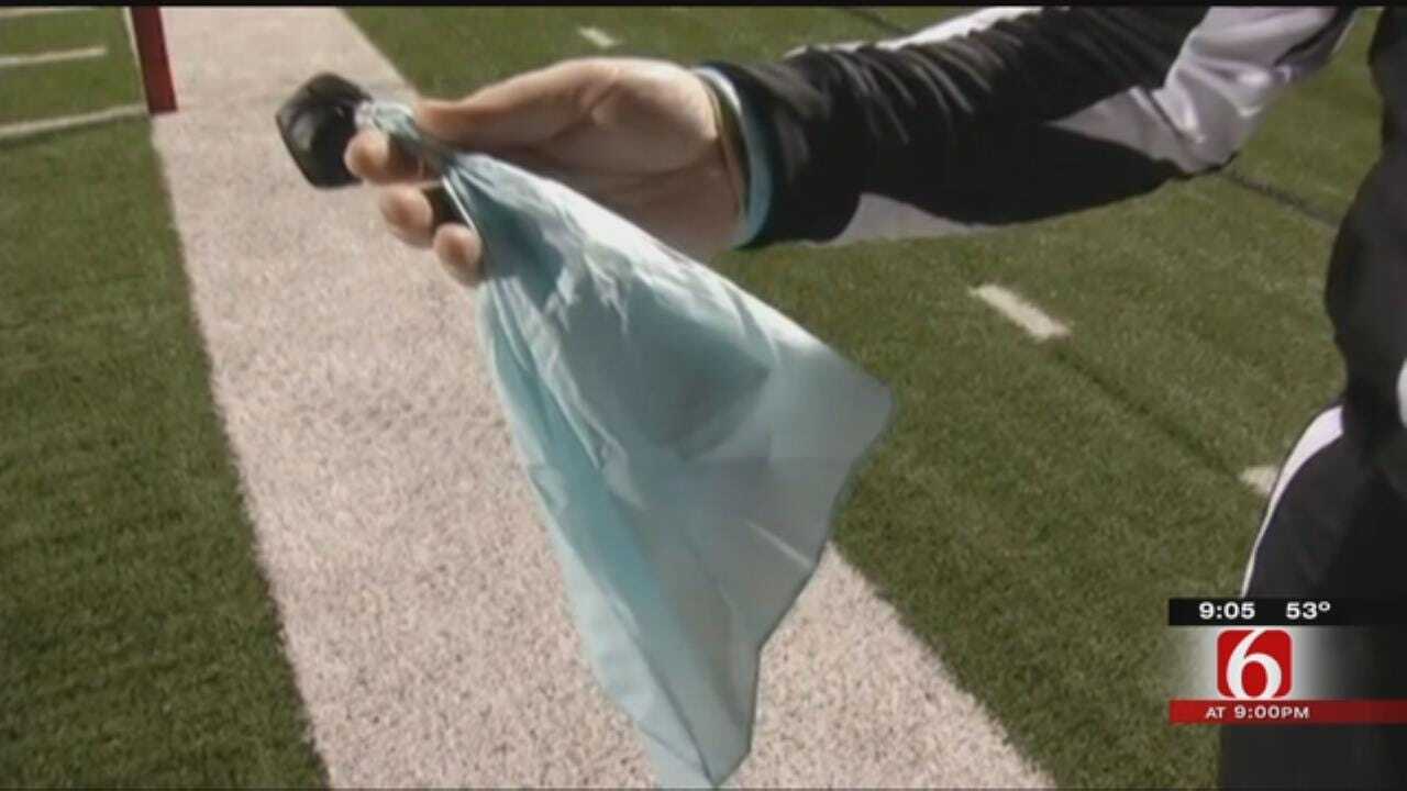 Friday Night Lights, Blue Flags Help Oklahoma Referees Promote Cancer Awareness