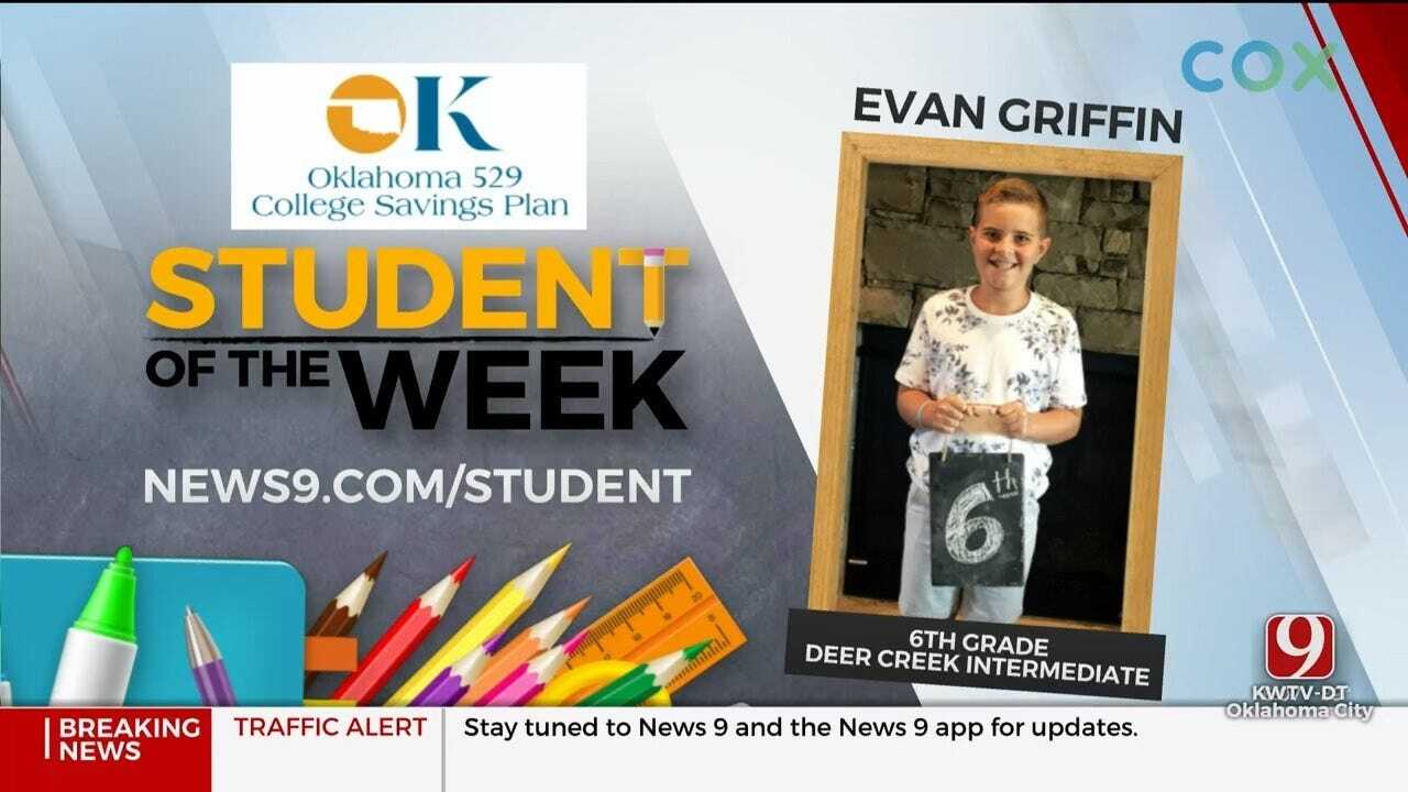 Student Of The Week: Evan Griffin, Deer Creek Intermediate School
