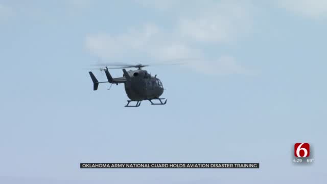 Oklahoma Army National Guard Practices Helicopter Crash Response
