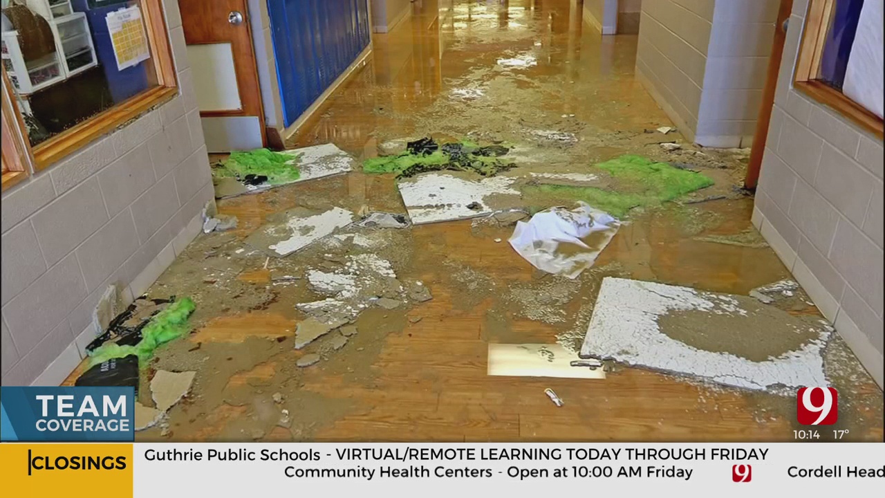 Nearly 20 Classrooms Damaged After Pipes Burst At Hennessey Public Schools 