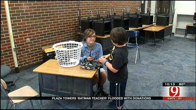 Batman Donations Pour In For Plaza Towers Teacher, Students
