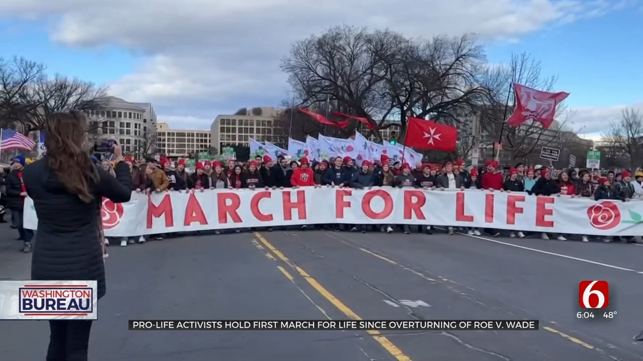 Activists Hold First 'March For Life' Since Overturn Of Roe V. Wade