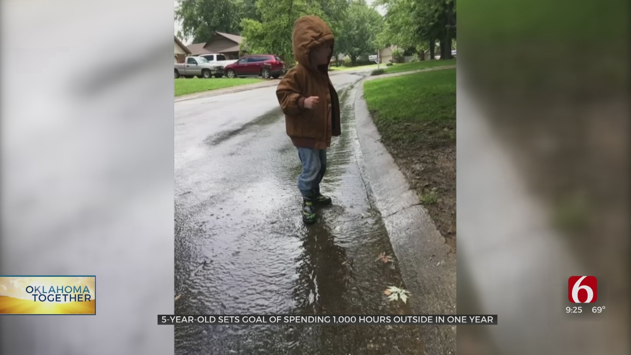5-Year-Old Oklahoma Boy Sets Goal Of Spending 1,000 Hours Outside In A Year