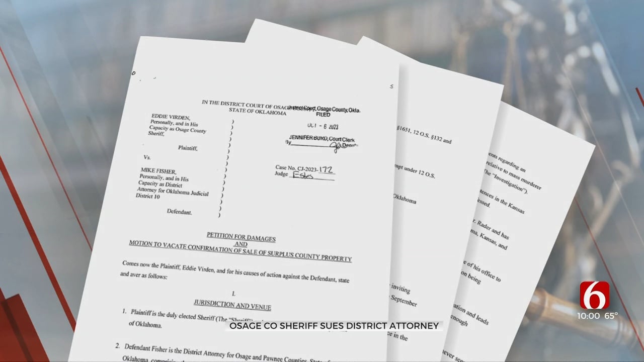 Osage County Sheriff Files Lawsuit Against Osage County District Attorney