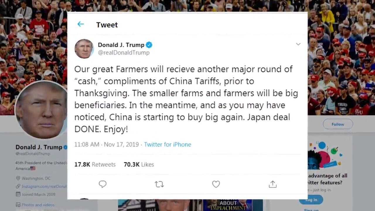 President Trump Promises Cash Before Thanksgiving To Farmers Caught Up In China Trade War