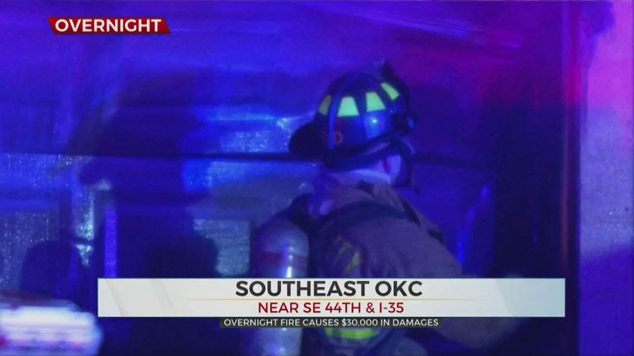 Garage Fire In SE OKC Causes Thousands In Damage