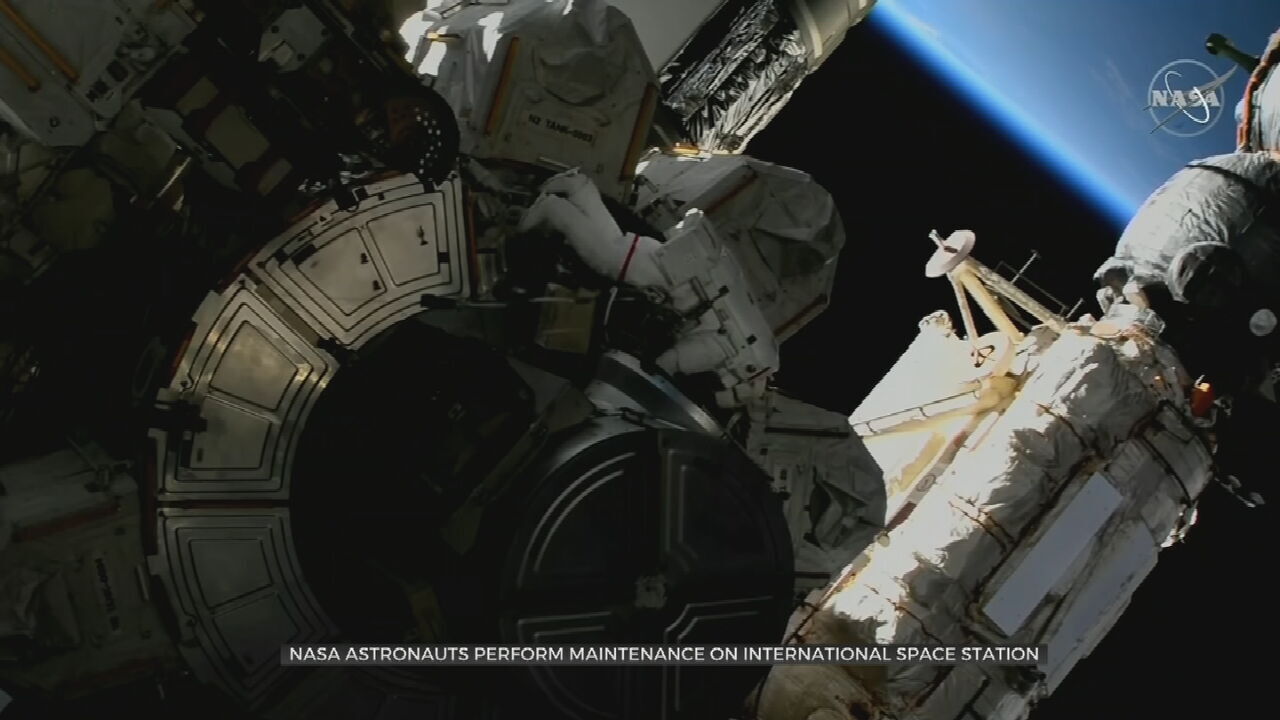NASA Astronauts Take Nearly 7-Hour Spacewalk Outside International Space Station