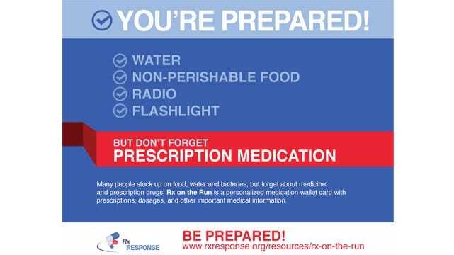 Medical Minute: Disaster Plan For Prescriptions