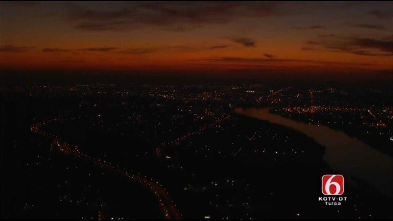 Osage SkyNews 6 HD Video Of Tulsa Sunrise