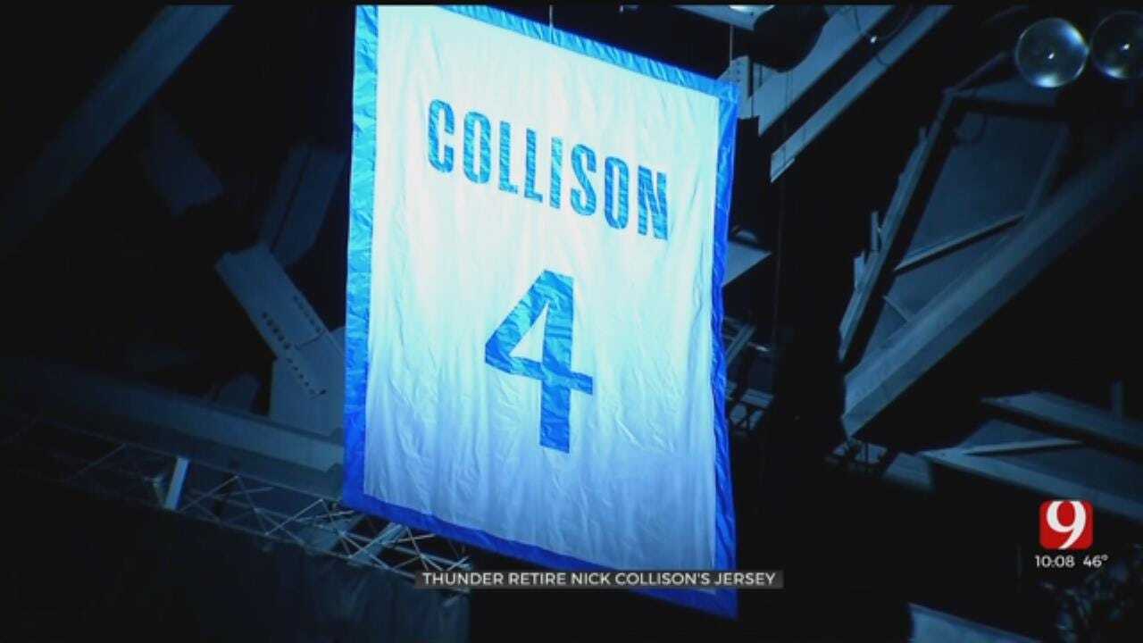 Oklahoma City Honors 'Mr. Thunder' Nick Collison, Retires Jersey