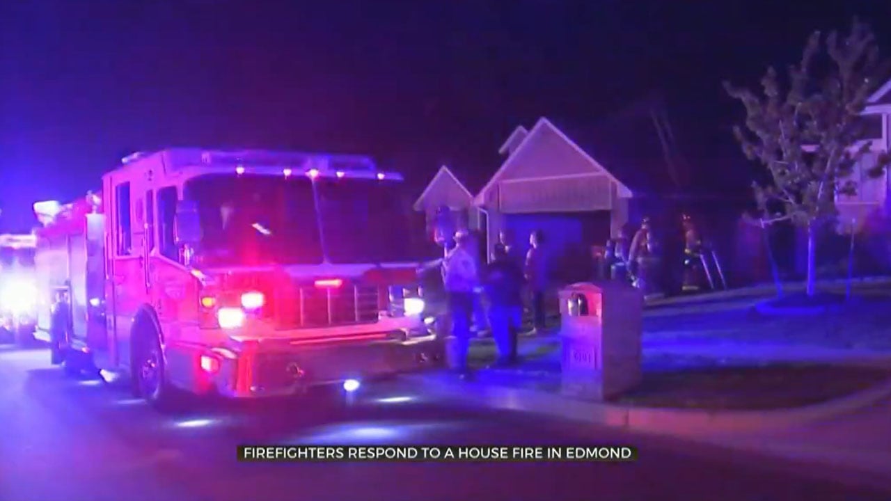 Edmond Firefighters Respond To House Ablaze