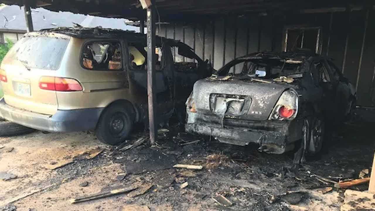 7 Lose Home, Cars In Tulsa Duplex Fire