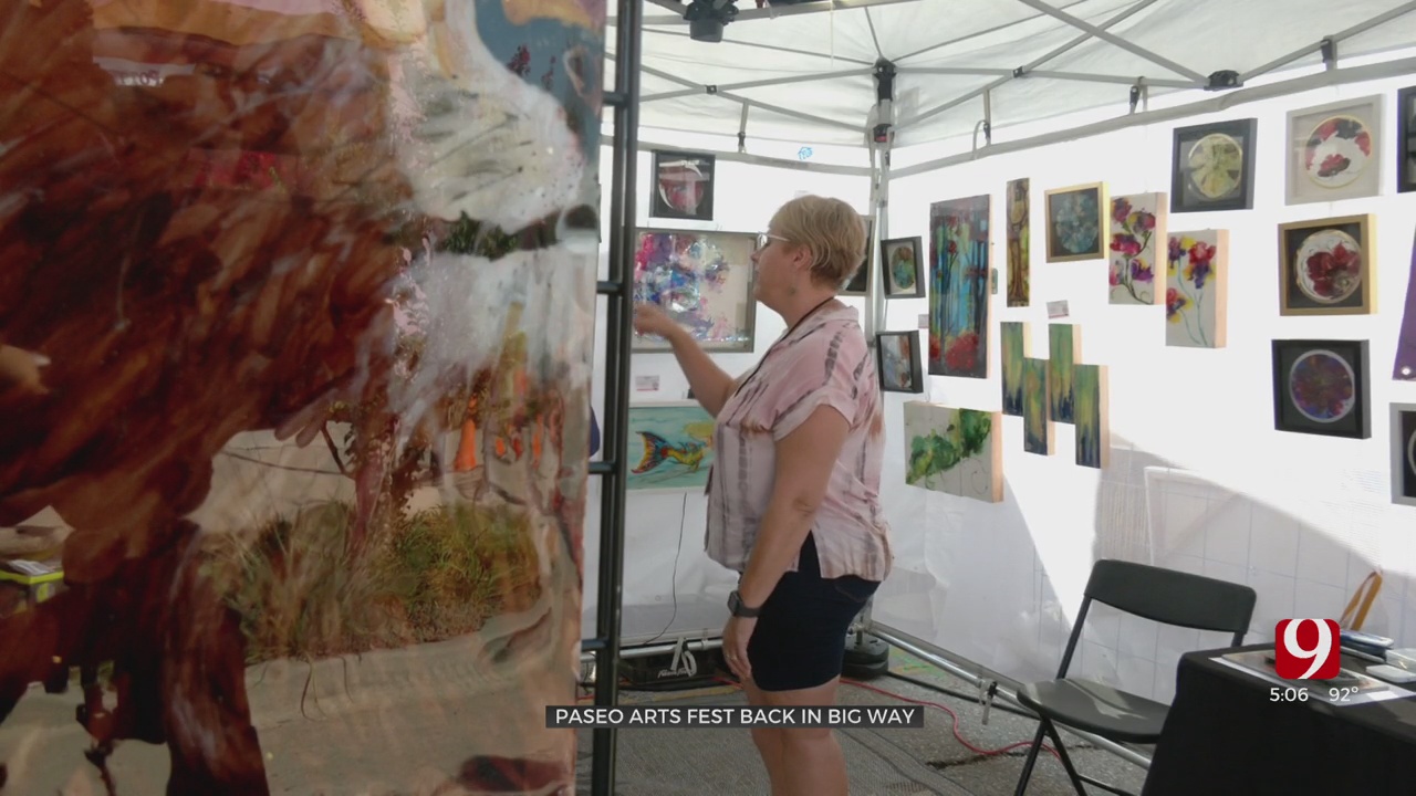 Artists Say Busy Paseo Arts Fest Helpful After A Year Without Shows Due To COVID