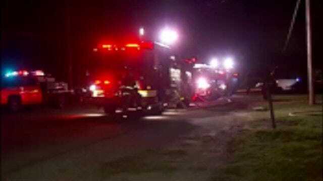WEB EXTRA: Video From Scene Of Catoosa House Fire