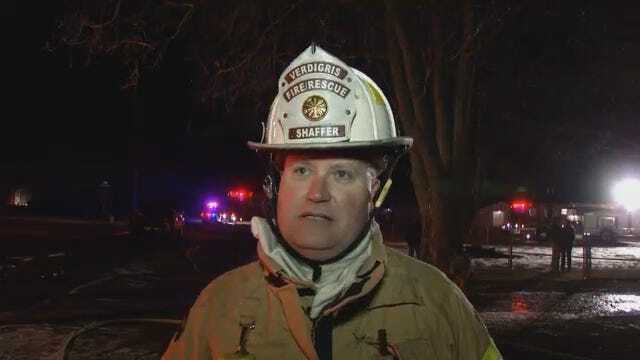 WEB EXTRA: Verdigris Fire Chief Mike Shaffer Talks About House Fire