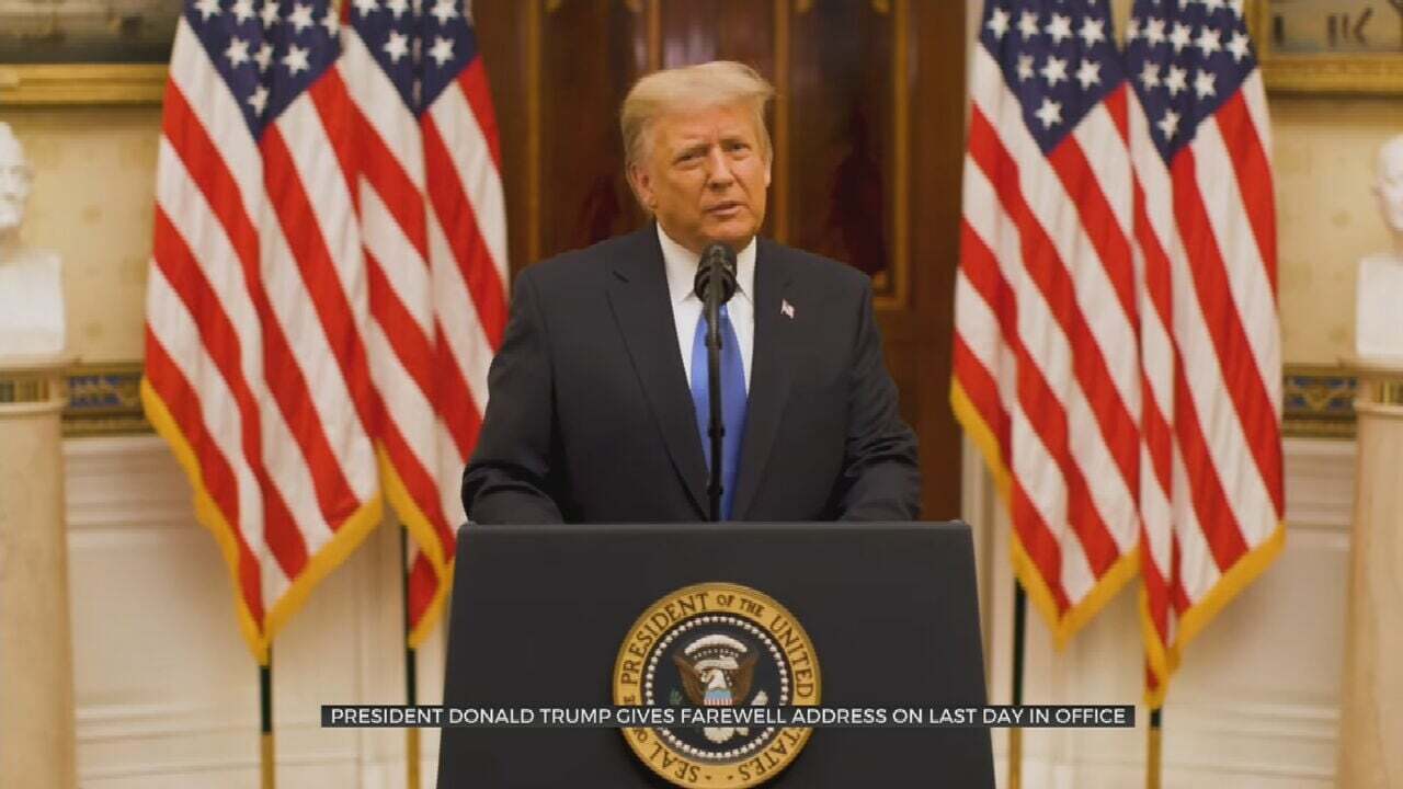 President Trump Issues Recorded Farewell Message, Calls For Unity