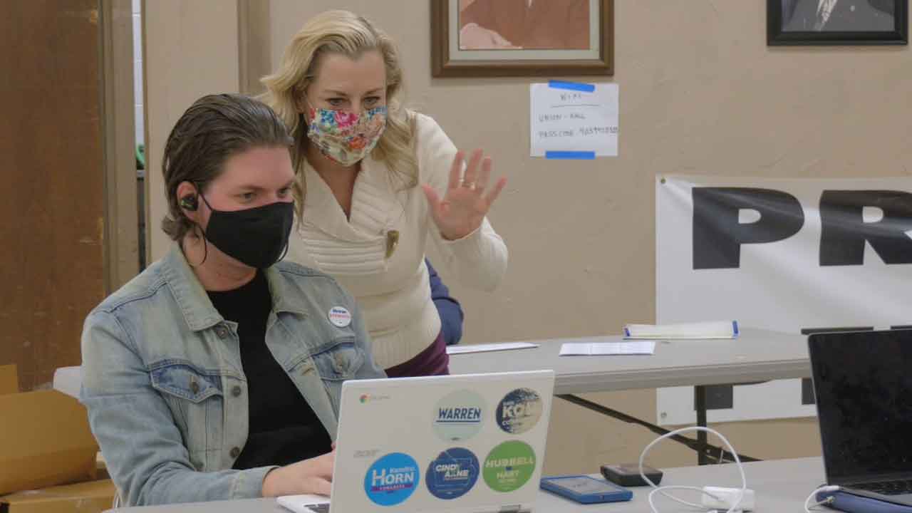 Rep. Kendra Horn Turns Campaign Center Into Warming Station 