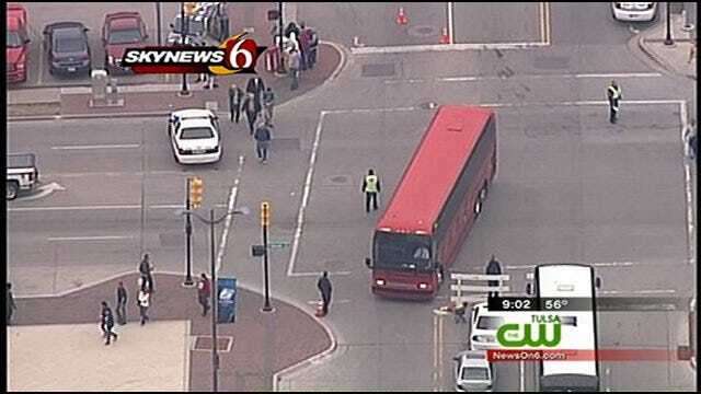 Locals Join Out Of Town Guests On Downtown Tulsa Shuttles