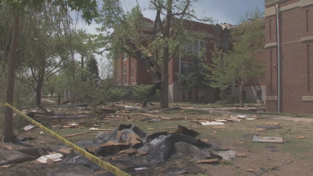 Volunteers Work To Provide Support After Tornado Hits Oklahoma Baptist University
