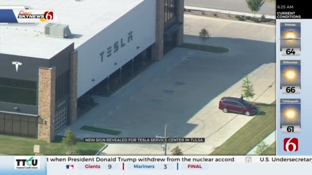 Sign Now Up At New Tesla Service Center In Tulsa