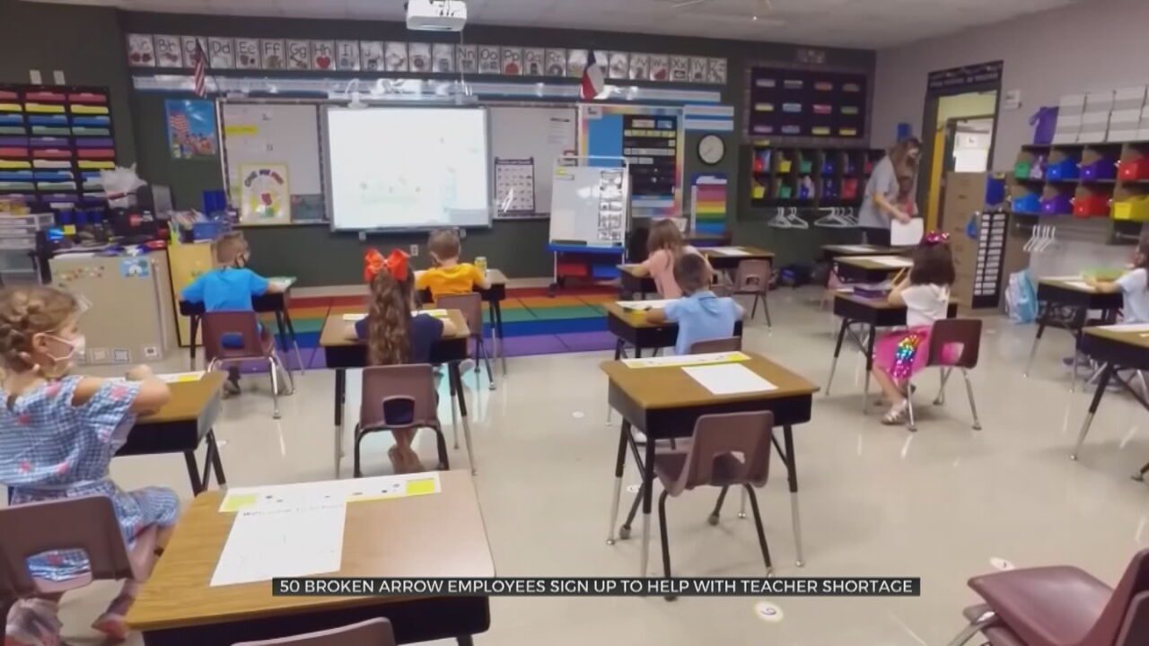 Broken Arrow City Employees Sign Up To Help With Teacher Shortages 