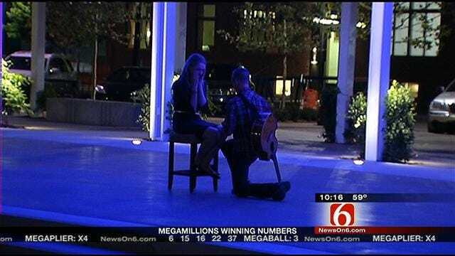 Man Pops The Question At Guthrie Green