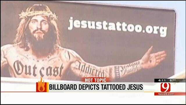 Hot Topics: Billboard Depicts Tattooed Jesus