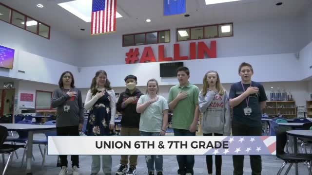 Daily Pledge: Union 6th, 7th Grade Students