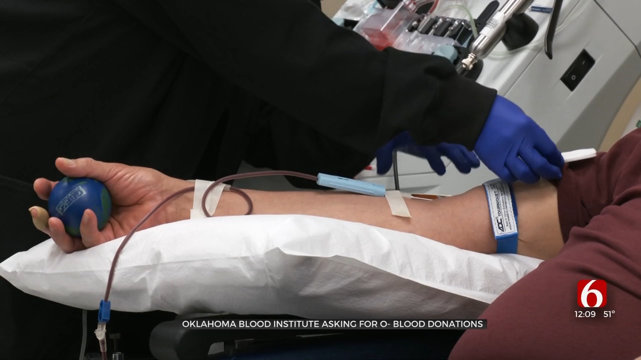 Oklahoma Blood Institute Seeking More O Negative Blood Donors