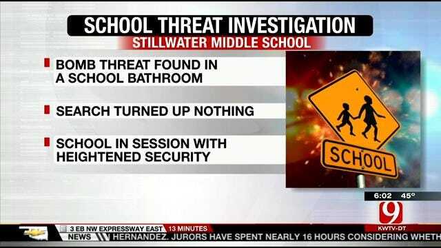 Heightened Security At Stillwater Middle After Bomb Threat