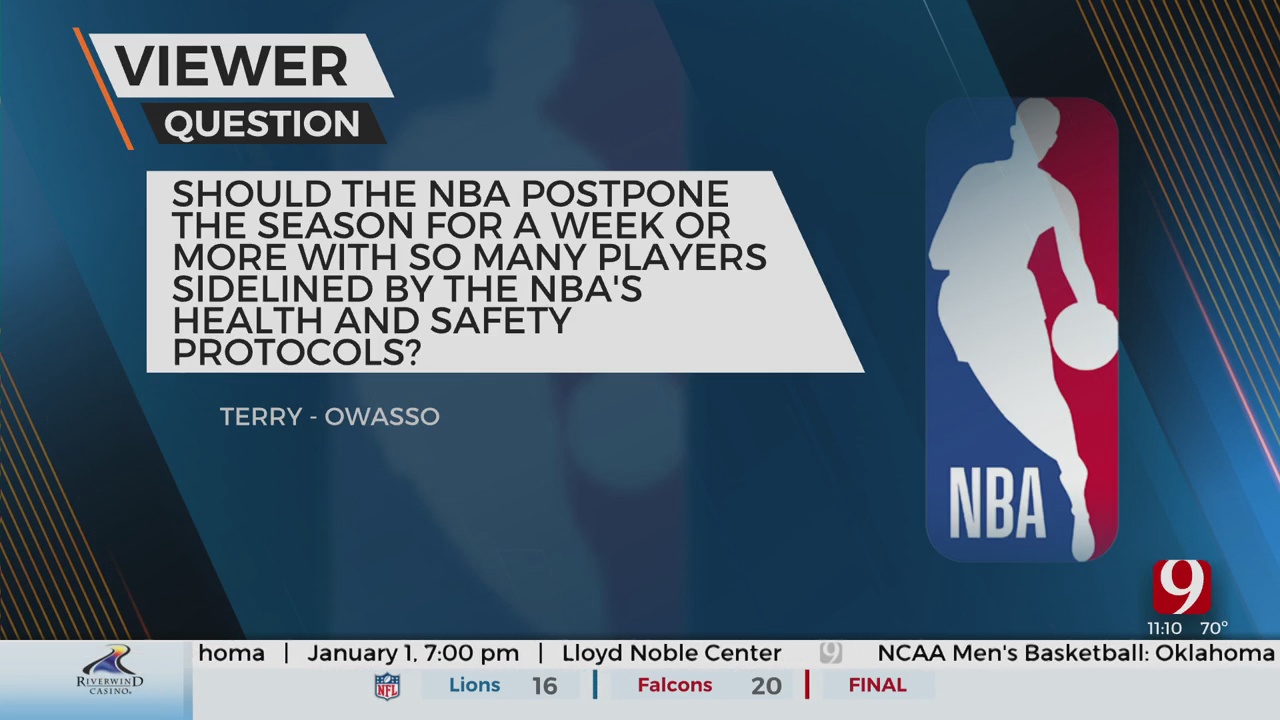 Viewer Question: Should The NBA Postpone The Season Amid Omicron Outbreak?
