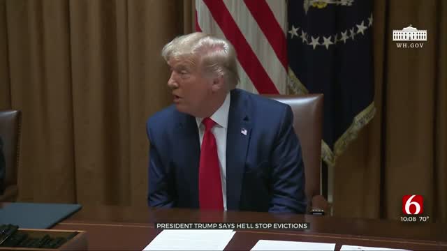 President Trump Says He Will Work To Stop Evictions
