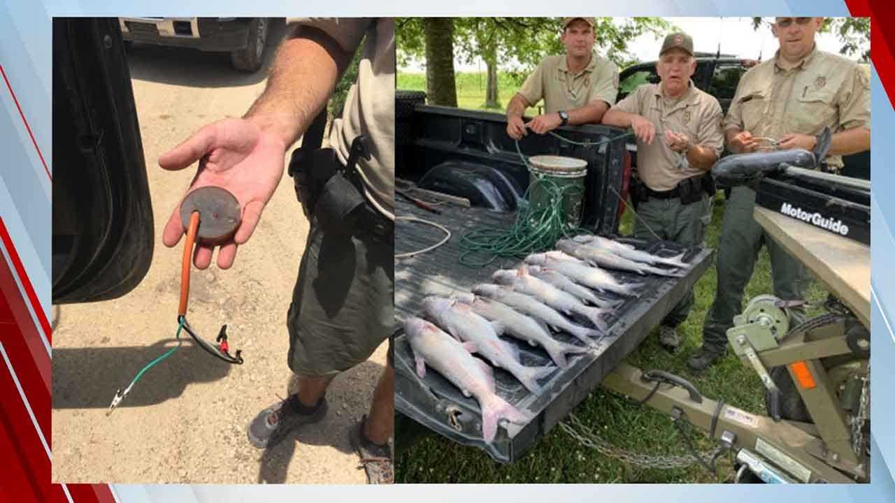 Oklahoma Game Wardens Find Fishermen Using Illegal Shock Equipment