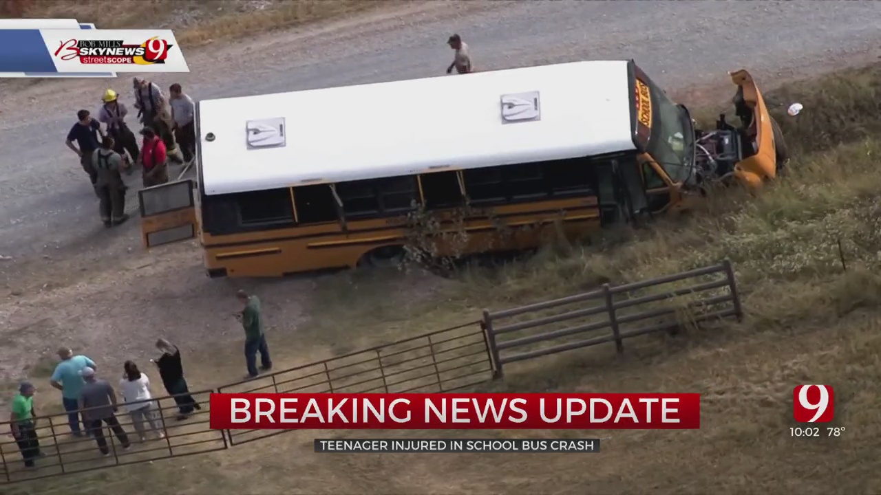 13-Year-Old Student Injured In Crash Involving School Bus In Canadian County 