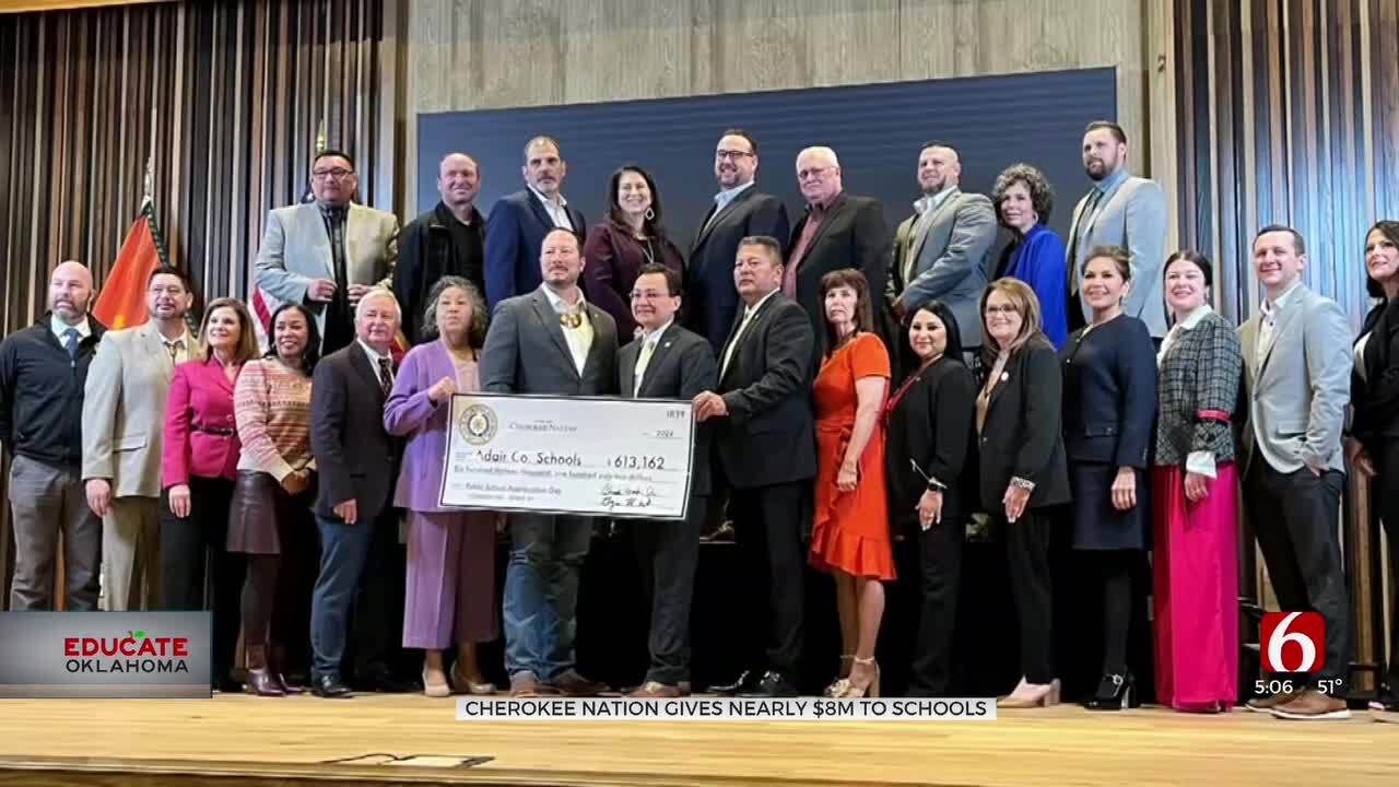 Cherokee Nation Gives Nearly $4 Million To Public Schools