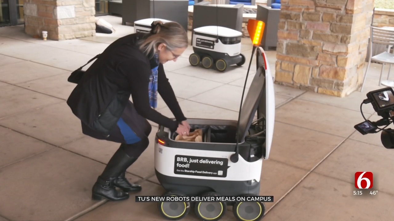 University Of Tulsa Offers Robot Delivery For Meals On Campus