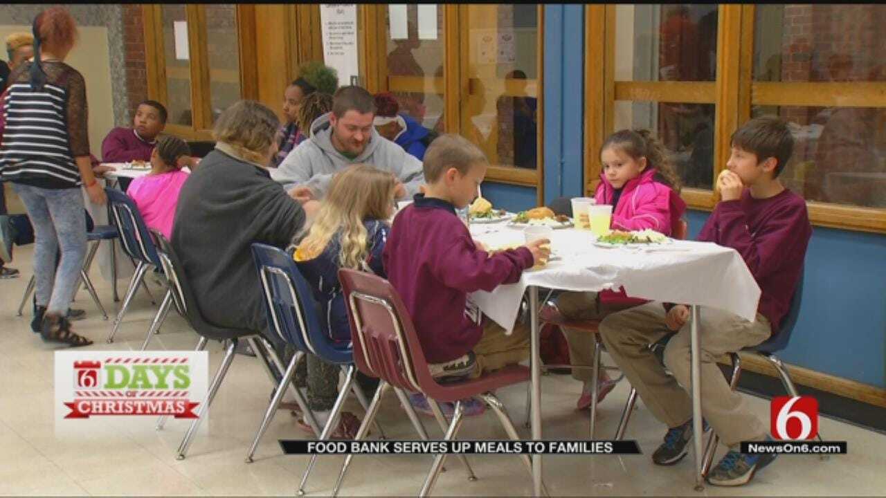 Serving Food To Families At Tulsa Public Schools