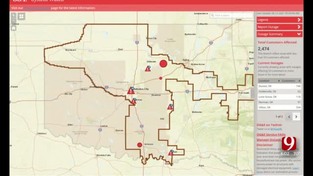 Thousands Of OG&E Customers Without Power After Severe Thunderstorms 