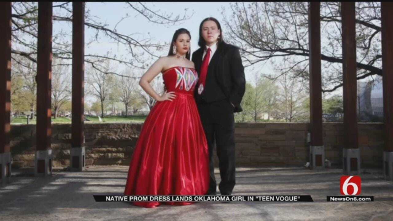 Oklahoma Teen Represents Native Heritage In Viral Prom Dress