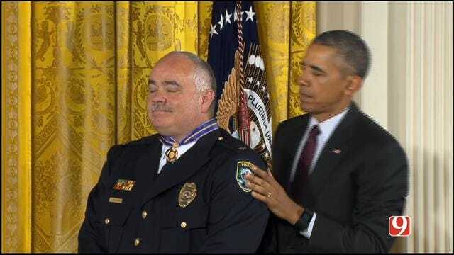 WEB EXTRA: MWC Officer Awarded Medal Of Valor At White House